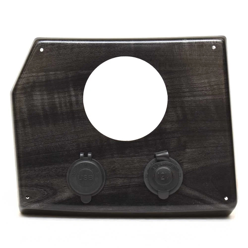 Lowe Boat Blank Radio Panel 2371209 - Gray Woodgrain 8 1/4 Inch