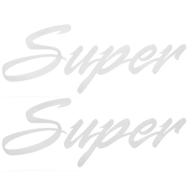 Palm Beach Pontoon Boat Logo Decals - Super White Stickers (pair)