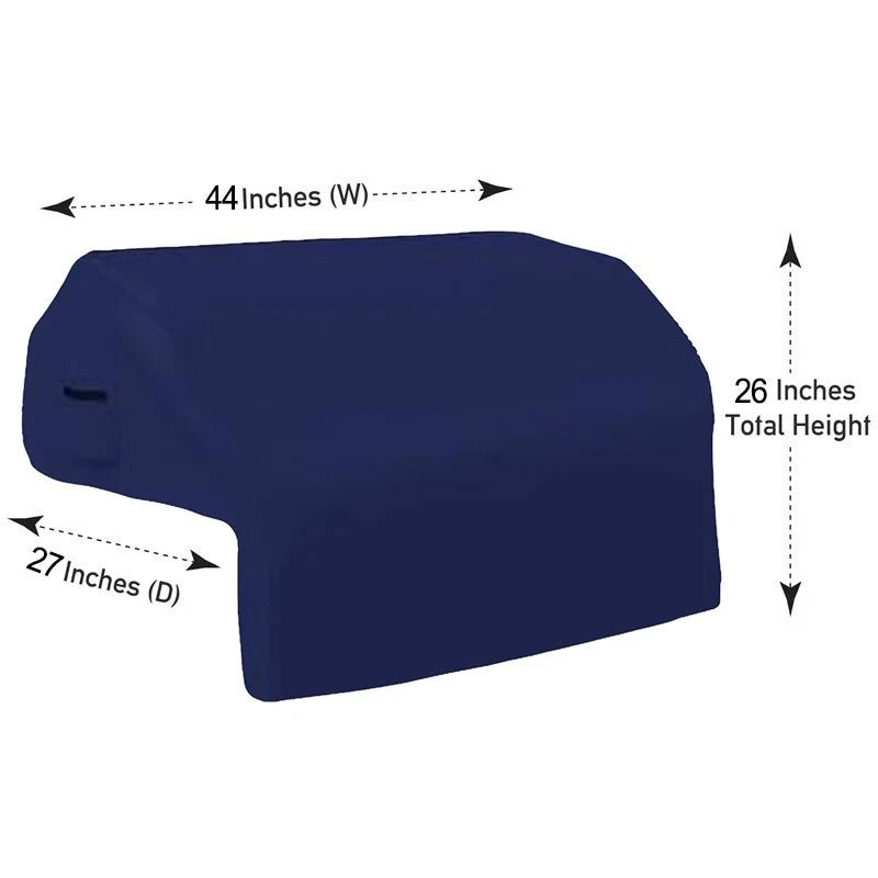 Elastic Bottom Waterproof BBQ Grill Cover with Builtin Rack Outdoor Use