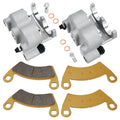 Front Brake Calipers & Pads for Polaris Ranger 700 2008-2009 Ranger EV 2010-2021