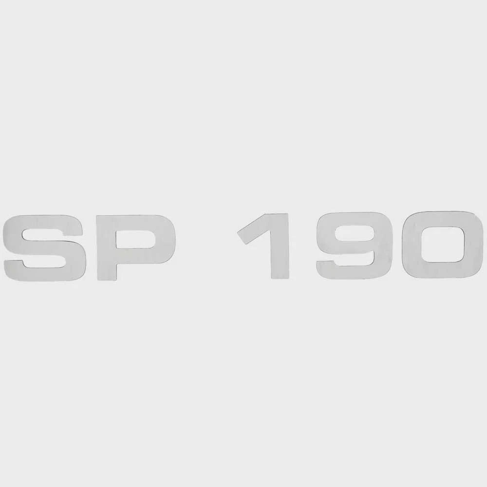 Hurricane Boat Raised Decal 162397-01 - SP 190 Silver Sticker