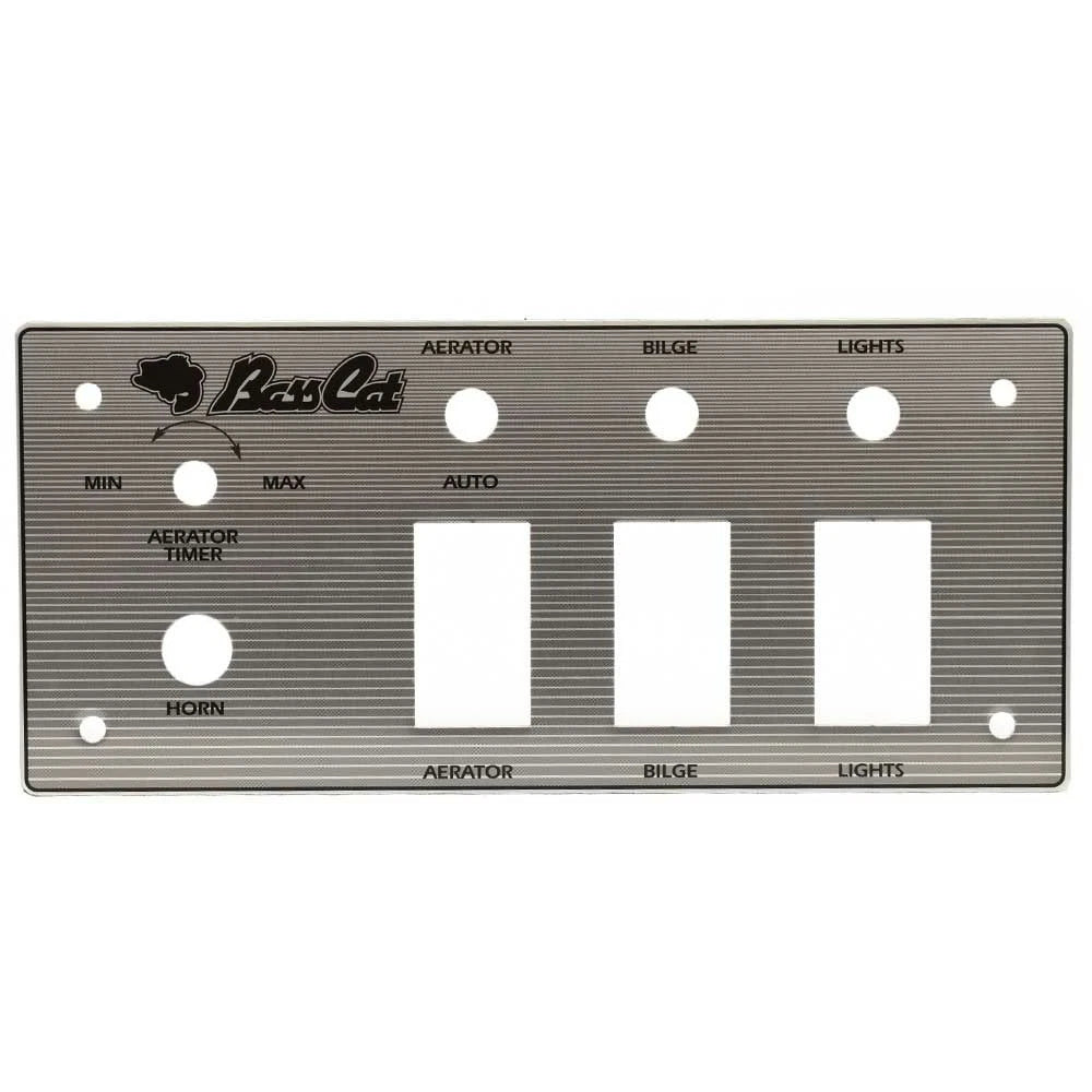 Basscat Boat Blank Dash Panel 57014 - Sabre Silver Aluminum