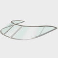 Taylor Made Boat Glass Windshield 8131040011 - 97 1/2 Inch Green (3PC)