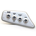 Lund Boat Toggle Switch Panel 2239732 - 6 X 2 5/8 Inch Silver Plastic