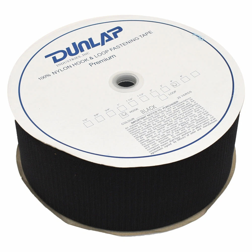 Dunlap Boat Hook Fastener Tape Roll 190972 - 4 Inch Nylon (25 Yards)