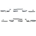 MasterCraft Boat Raised Decals 7580721 - X-Star Water Drop (set)