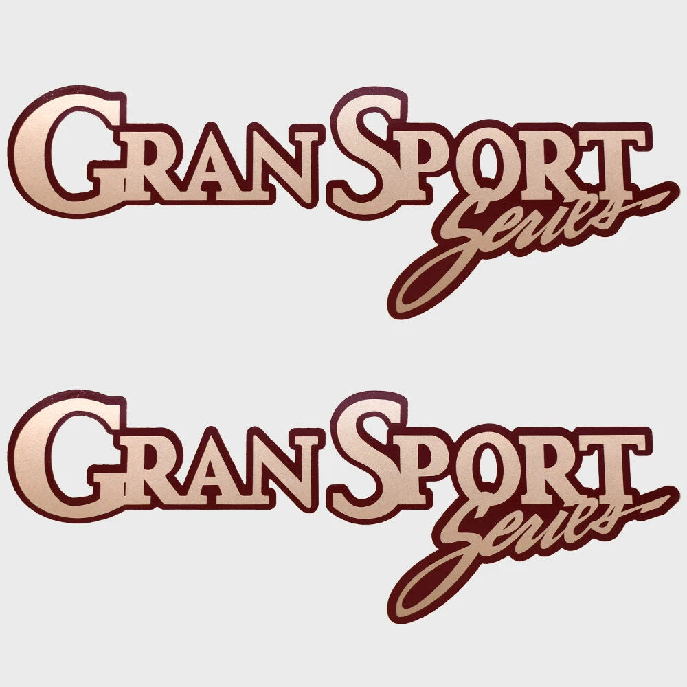 Lund Boat Model Decals - Maroon Gran Sport Series Stickers (pair)