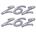Rinker Boat Emblem Decal Sticker - 262 Gray White (pair)