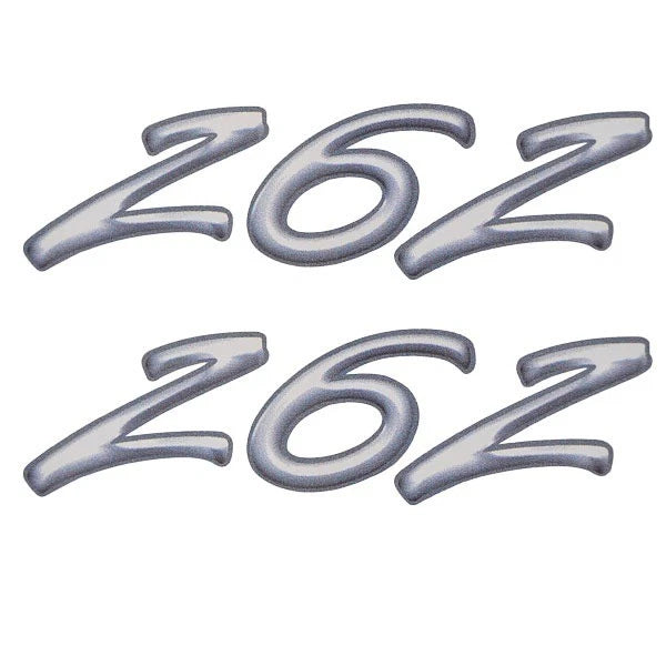 Rinker Boat Emblem Decal Sticker - 262 Gray White (pair)