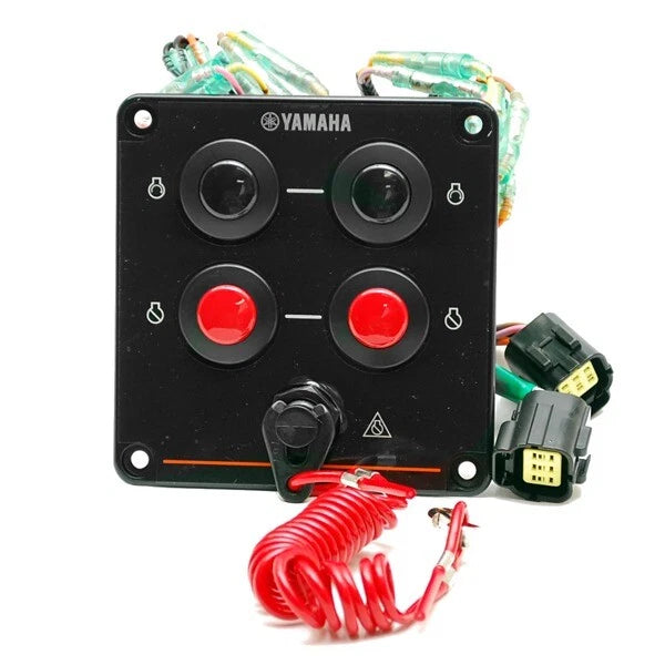 Yamaha Boat Command Switch Panel 6X6-82570-10-0 0 - Black Twin Engine