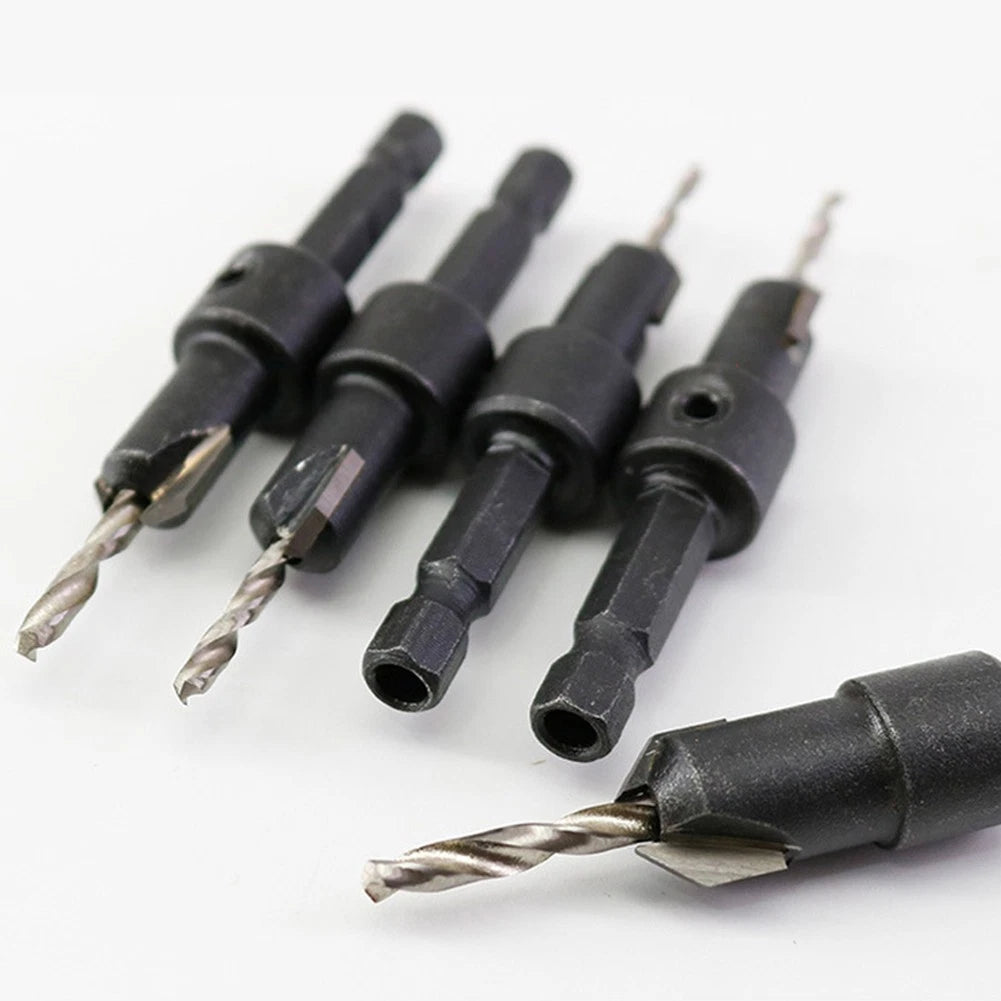 1pc Woodworking Hex Shank Countersink Drill Bit Salad Drill Step Drill Bit