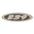 Crownline Boat Raised Decal 61664 - 239 Gold 6 1/8 X 1 3/4 Inch