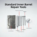 Repair Base Tool Kit with Punch and Spring Clip for Lighters Insert Parts