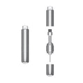 Dual Purpose Portable Cleaning Brush and SIM Card Tray Removal Keychain Tool
