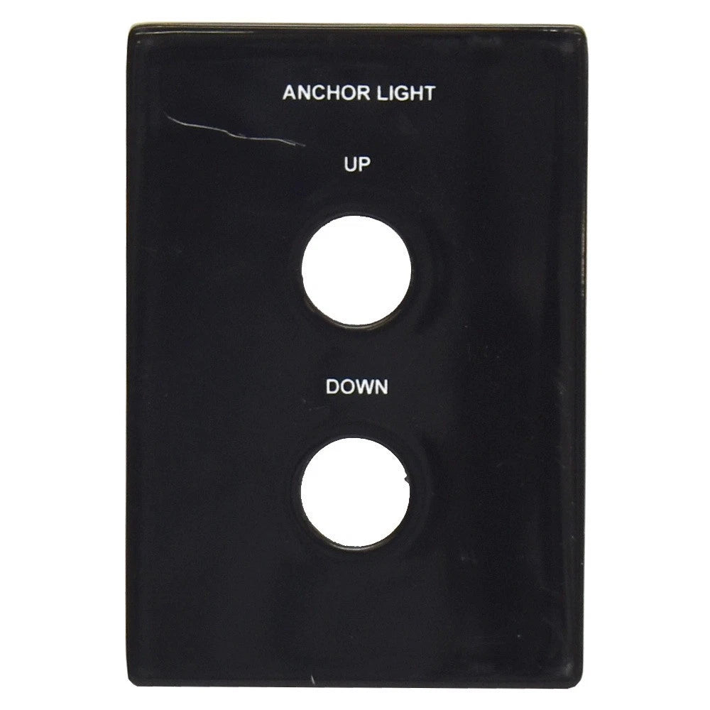 Cobalt Boat Blank Anchor Light Switch Panel 503295BL - Glossy Black