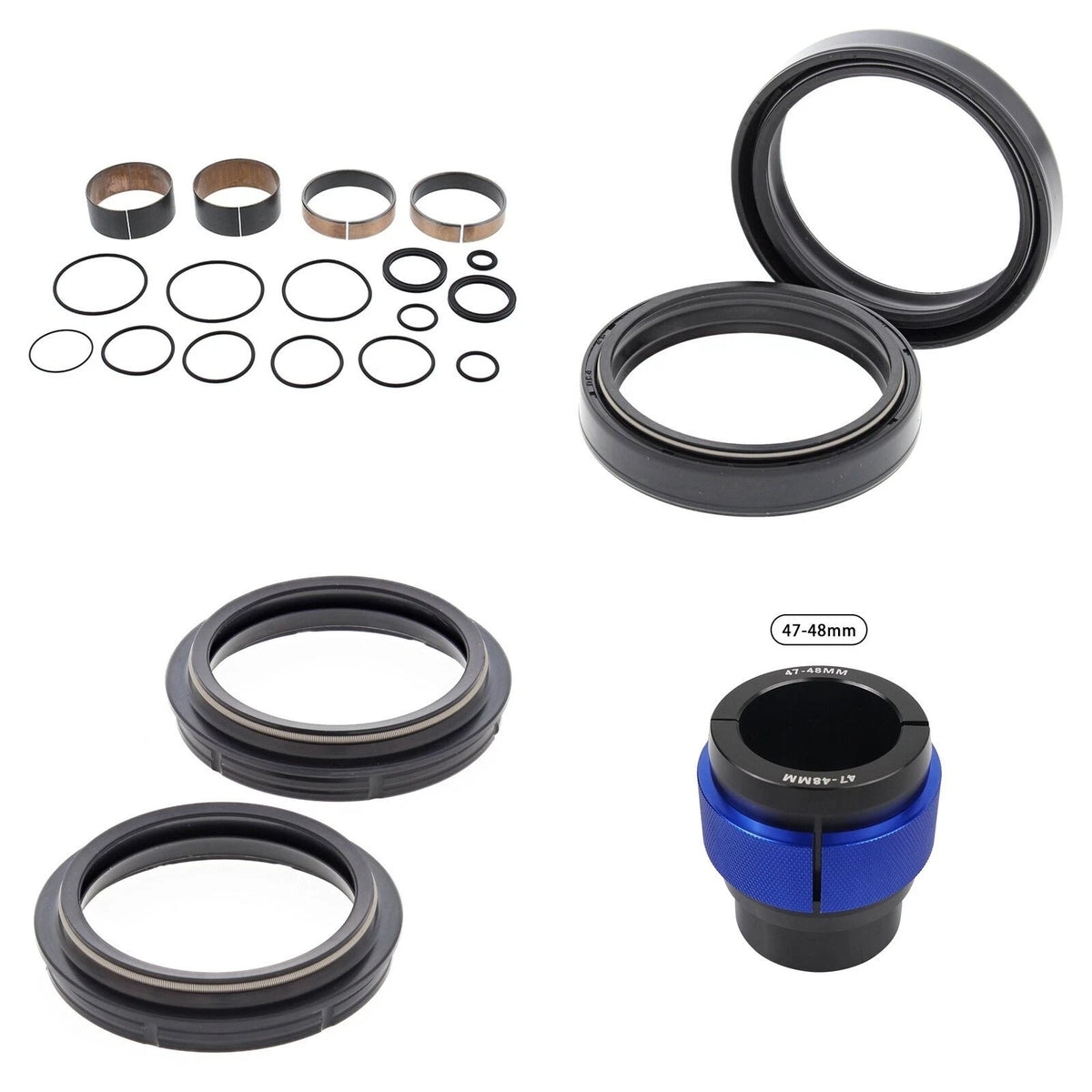 Complete Front Fork Rebuild Kit for KTM 250 EXCF 2010-2016 with Driver