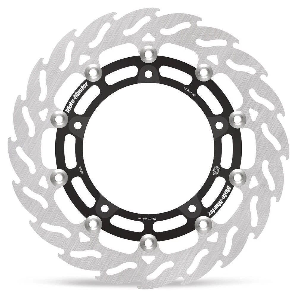 MotoMaster Flame Left Floating Front Brake Disc for Aprilia TUAREG 660 2022-2024