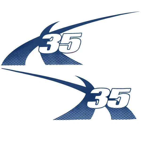 MasterCraft Boat X-35 Decal Stickers - 2013 Slider Blue