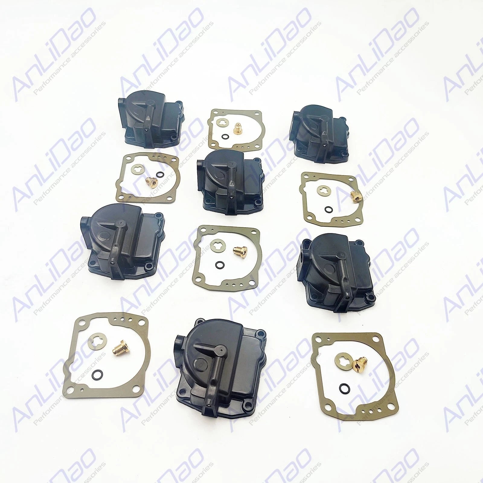 6Pcs Fit Johnson Evinrude Carburetor Float Bowl Chamber with Gasket 0433000 766418