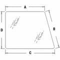 F63307 RH Upper Window and Door Glass Fits Case-IH Tractor 1896 2094 2096