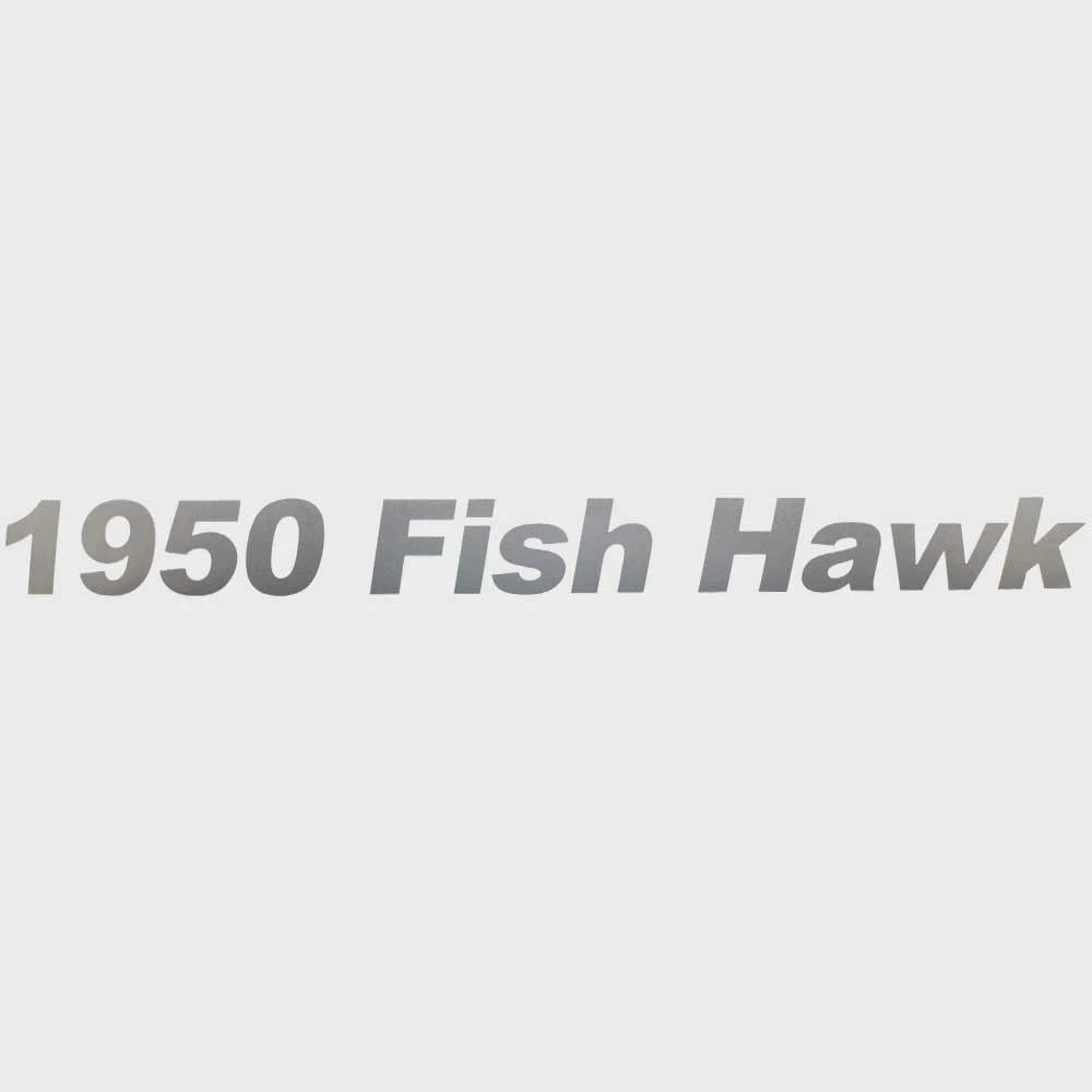 Lund Boat Sticker Decal 2183238 - 1950 Fish Hawk Metallic Silver