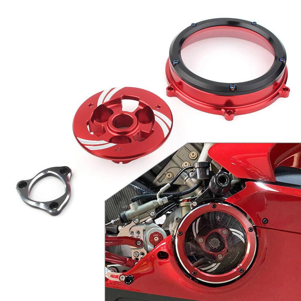 Clear Clutch Cover Spring Retainer Pressure Plate Kit Fit Ducati Panigale V4 V4S