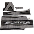 Supra Boat Carpet Runner 115315 - Snap in Two Toned Gray (4 PC Set)