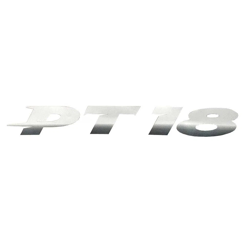 Crestliner Boat Decal 2270702 - PT 18 White Gray Gradient 13 5/8 Inch