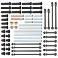 Heavy Duty Front & Rear A-Arm Bushing Bolt Kit for Polaris RZR 800 S/4 2008-2014