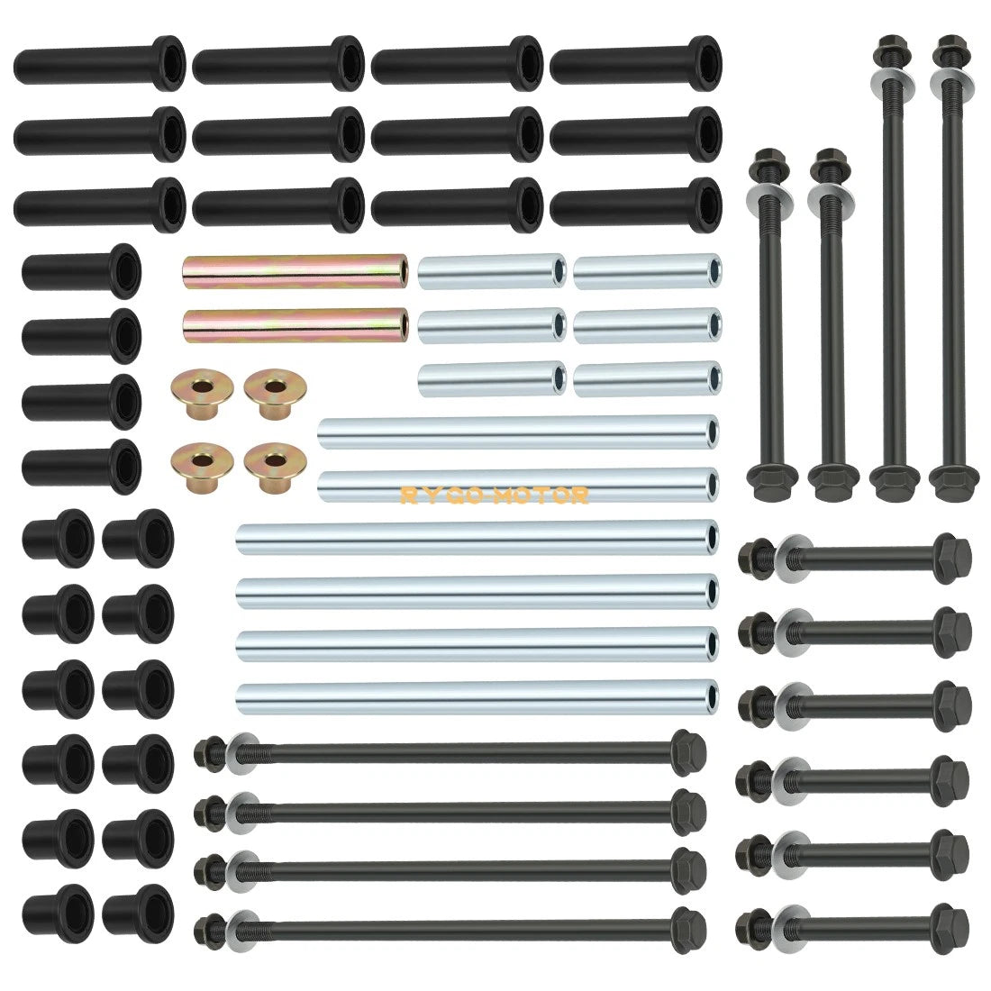 Heavy Duty Front & Rear A-Arm Bushing Bolt Kit for Polaris RZR 800 S/4 2008-2014