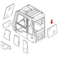 FYA00001497 Rear Window Fits John Deere Excavator Trackhoe 250GLC