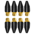 8PCS Blow Gun Nozzle Tip for Air Compressor, Rubber Nozzle with 1/8" NPT Male