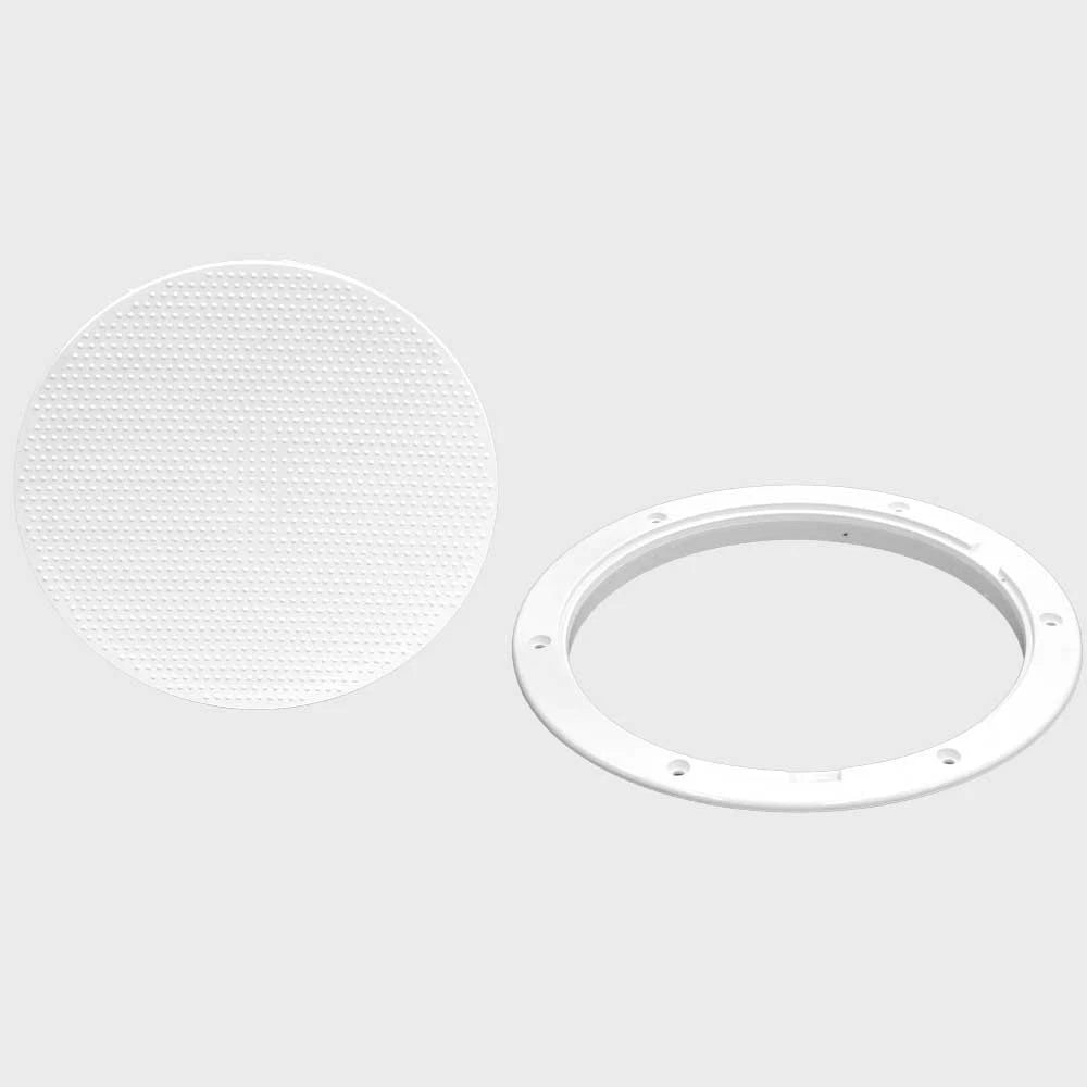 Sailfish Boat Pry-Out Deck Plate - White Plastic 8 Inch