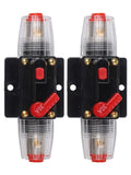 2pcs Circuit Breaker 30A Resettable Fuse for Car and Marine Applications