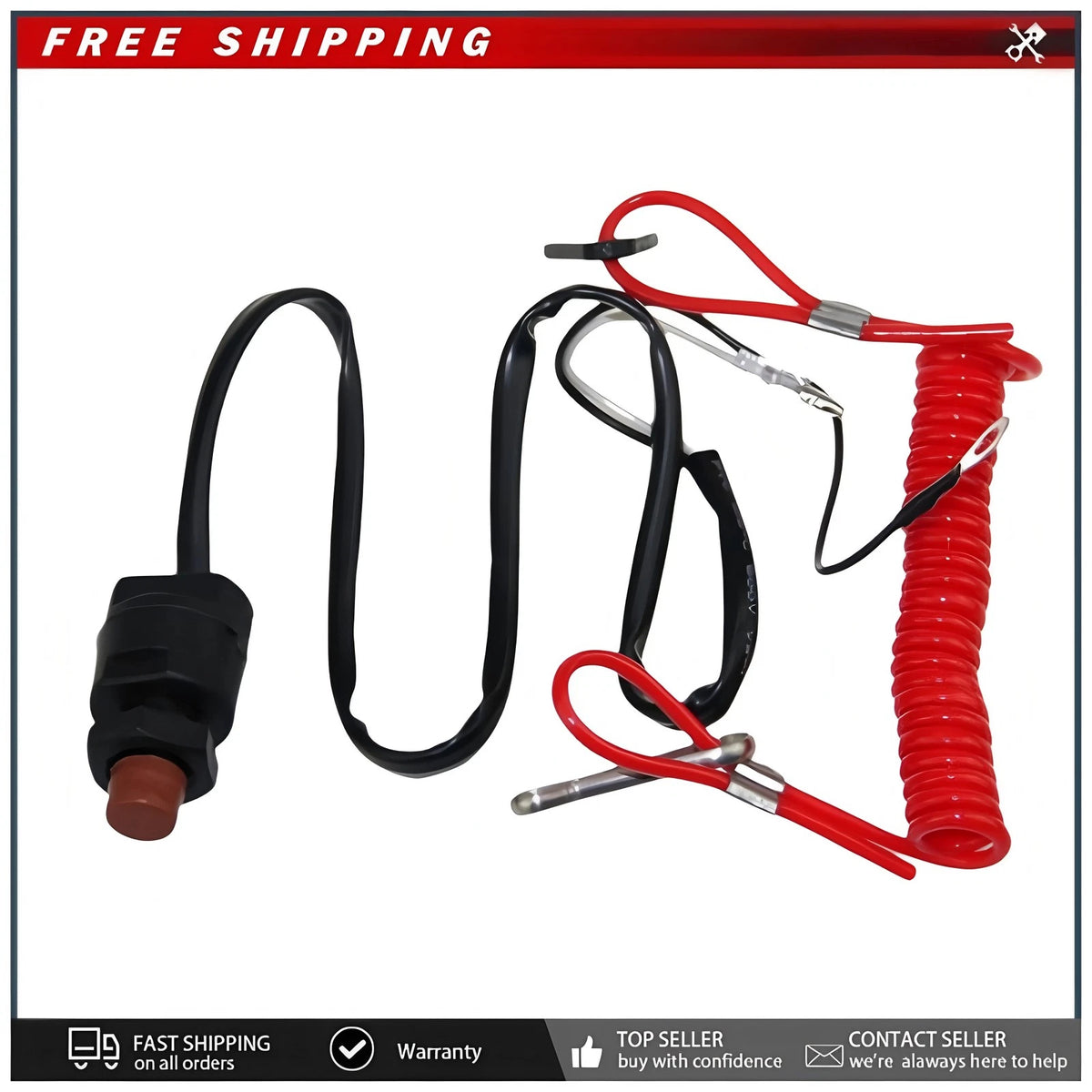 6E9-82575-02-0 0 Engine Stop Switch Assembly for Yamaha Outboard Engine 2 Stroke