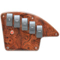 Godfrey Pontoon Boat Rocker Switch Panel - Sweetwater Woodgrain