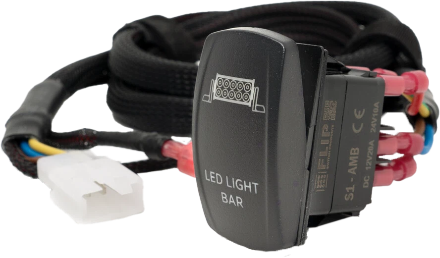 OPEN TRAIL Ez Harness Rocker Switch with Light Bar for ATV/UTV 12V