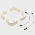 Tracker Boat Cooler Tie-Down 116167 - White Plastic (kit)