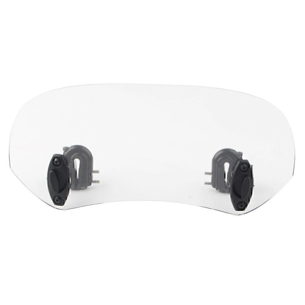 Adjustable Clip-On Windshield Extension Spoiler Windscreen Deflector Motorcycle