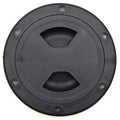 IPS Boat Deck Access Plate W-AP-4BKTPT - Twist Out 4 Inch Black