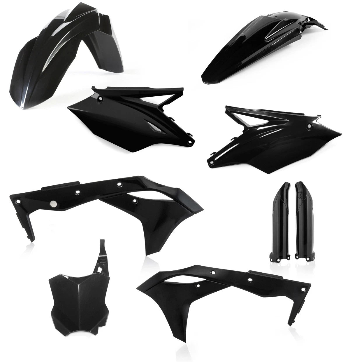 ACERBIS Full Plastic Kit Black – Fits Kawasaki KX250F 2018-2020 Offroad