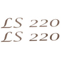 Lowe Pontoon Boat Emblem Decal Stickers - LS 220 Gold (pair)
