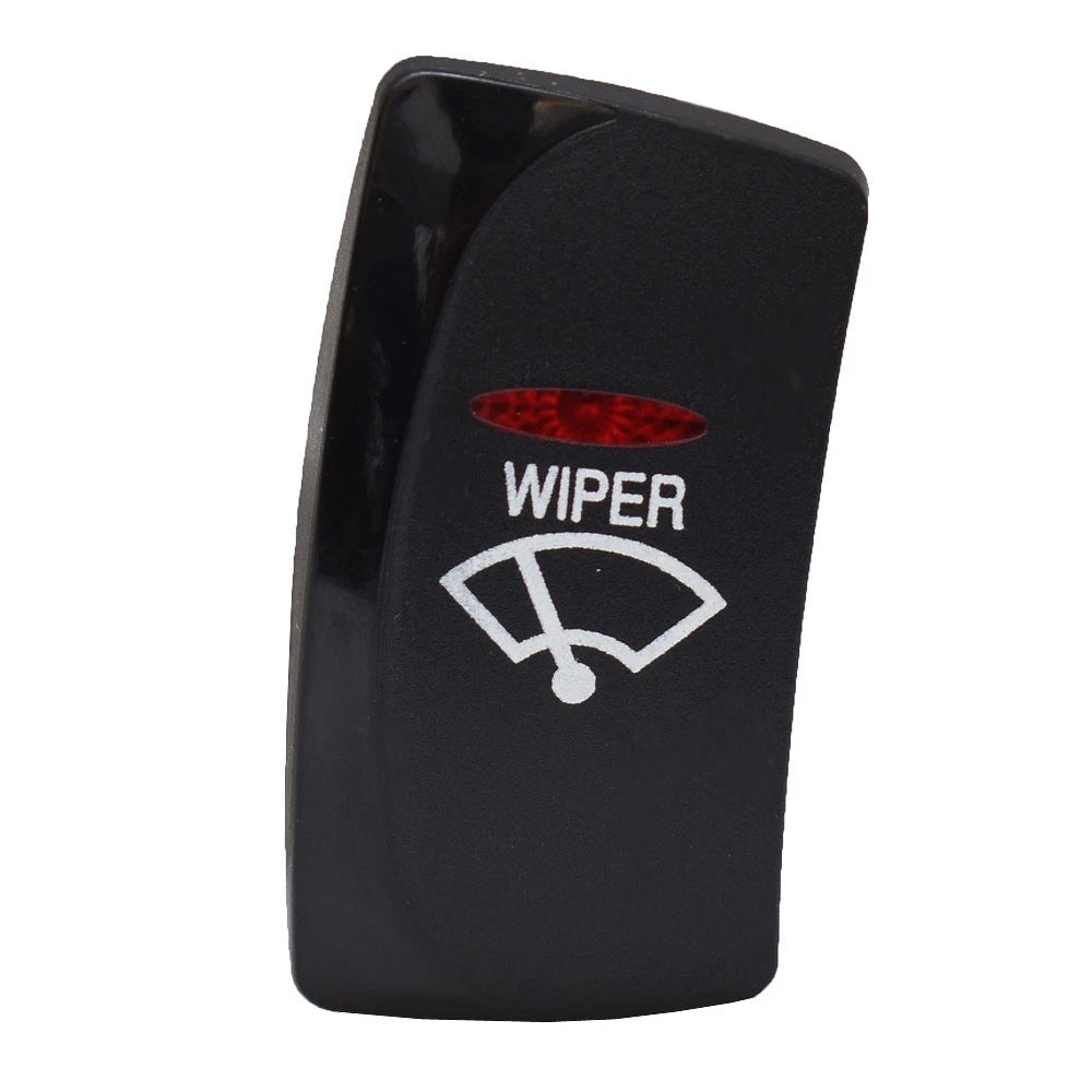 Carling Boat Contura IV Rocker Switch Actuator - Wiper Black
