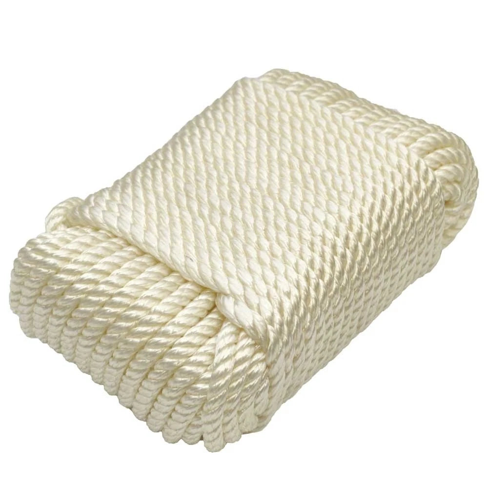 Dockmate Boat Utility Line DM53340 - 1/4 Inch X 100 Foot White Nylon