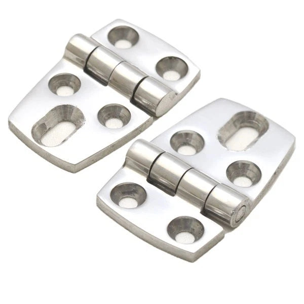 Doral Boat Door Hatch Hinge - 2 1/4 X 1 1/4 Inch 8 Gauge Stainless Pair