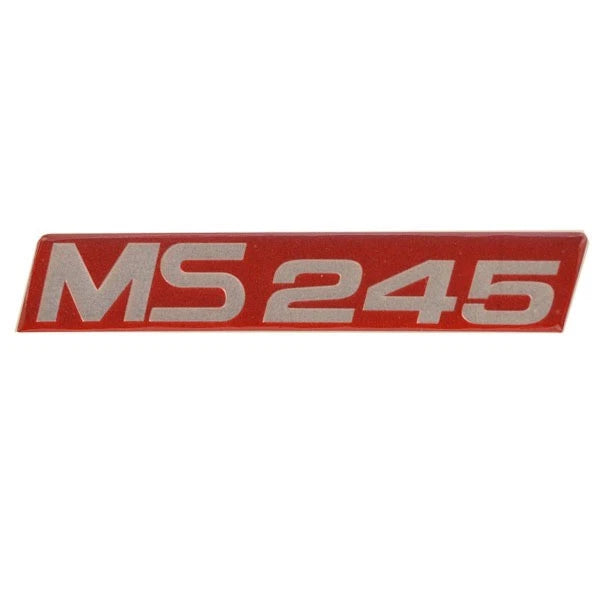 MasterCraft Boat Decal 759900 - MS 245 Red Silver Vinyl 7 1/2 Inch
