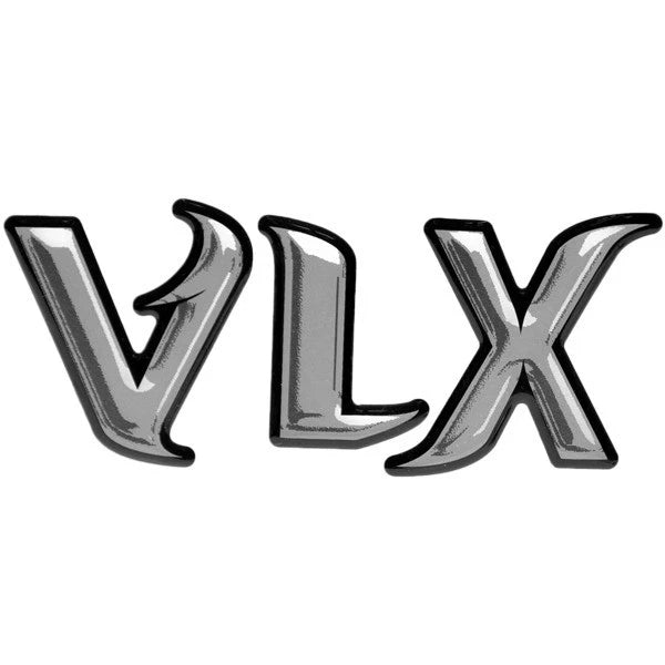 Malibu Boat Raised Decal - VLX Gray Black Sticker
