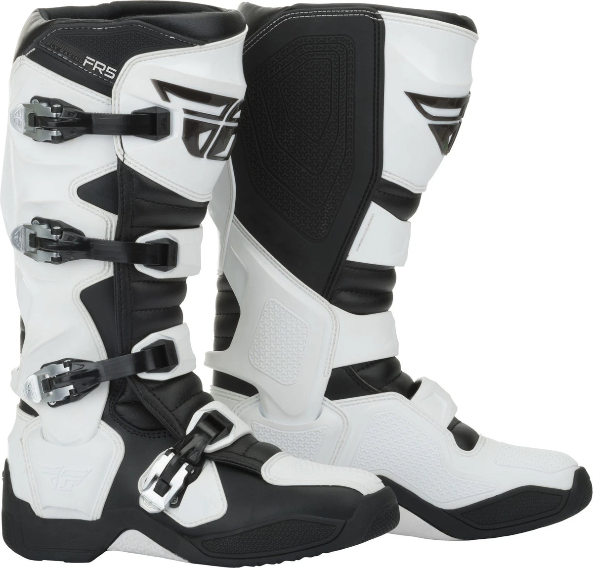 Fly Racing FR5 Offroad Boots White US 13 - Durable Motocross Footwear