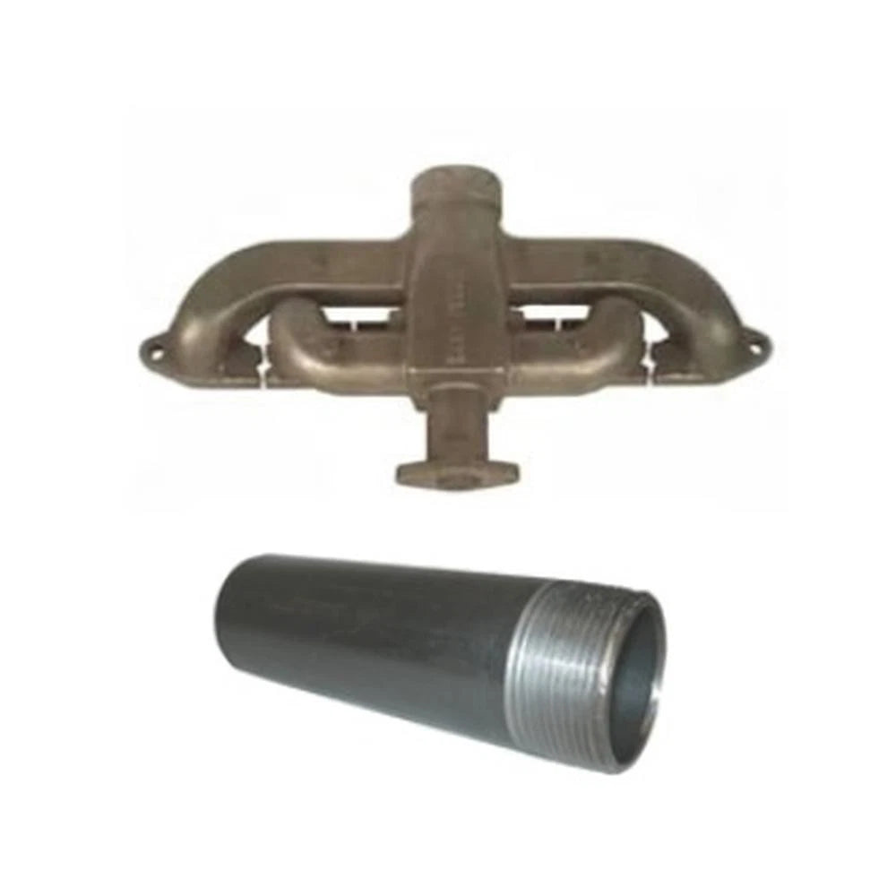 Manifold with Short Exhaust Pipe Fits Case-IH Tractor Models a B C 100
