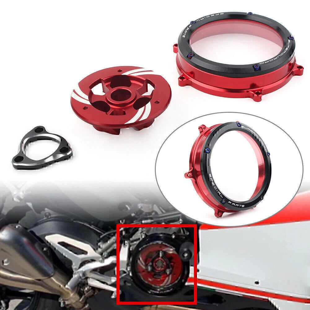 Clear Clutch Cover Protector Cap for Ducati Panigale 959 1199 1299 S R 2012-2020